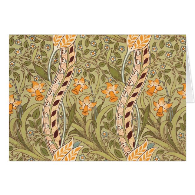 William Morris Daffodil Garden Flower Classic Bota (Voorkant Horizontaal)