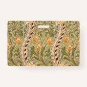 William Morris Daffodil Garden Flower Classic Bota Badge (Achterkant)