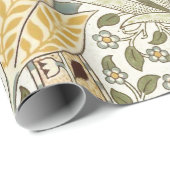 William Morris Daffodil Garden Flower Classic Bota Cadeaupapier (Rol Hoek)