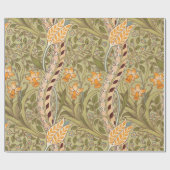 William Morris Daffodil Garden Flower Classic Bota Cadeaupapier (Vlak)