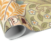 William Morris Daffodil Garden Flower Classic Bota Cadeaupapier (Rol Hoek)