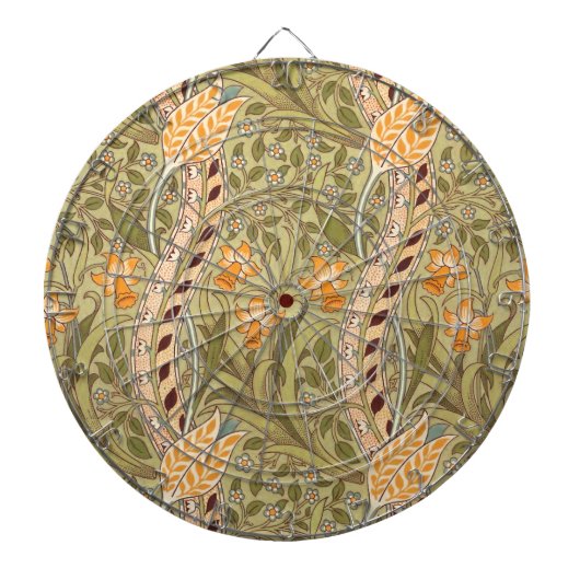 William Morris Daffodil Garden Flower Classic Bota Dartbord (Voorkant)