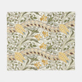 William Morris Daffodil Garden Flower Classic Bota Fleece Deken (Voorkant (Horizontaal))