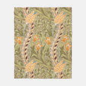 William Morris Daffodil Garden Flower Classic Bota Fleece Deken (Voorkant)