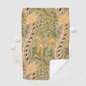 William Morris Daffodil Garden Flower Classic Bota Golfhanddoek (Insitu)