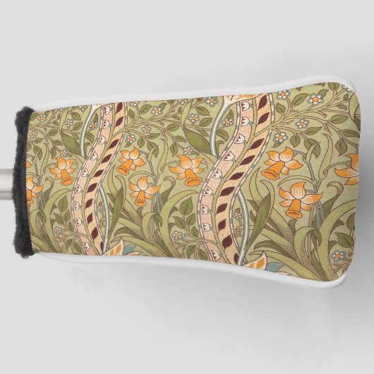 William Morris Daffodil Garden Flower Classic Bota Golfheadcover (Voorkant)