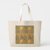 William Morris Daffodil Garden Flower Classic Bota Grote Tote Bag (Achterkant)