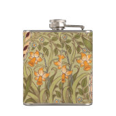 William Morris Daffodil Garden Flower Classic Bota Heupfles (Achterkant)