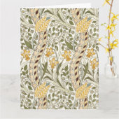 William Morris Daffodil Garden Flower Classic Bota Kaart (Gele Bloem)