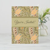 William Morris Daffodil Garden Flower Classic Bota Kaart (Staand voorkant)