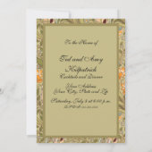 William Morris Daffodil Garden Flower Classic Bota Kaart (Achterkant)