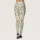 William Morris Daffodil Garden Flower Classic Bota Leggings (Achterkant)