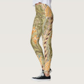 William Morris Daffodil Garden Flower Classic Bota Leggings (Links)