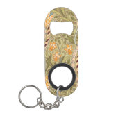 William Morris Daffodil Garden Flower Classic Bota Mini Flessenopener (Voorkant)