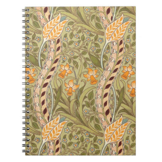 William Morris Daffodil Garden Flower Classic Bota Notitieboek