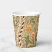 William Morris Daffodil Garden Flower Classic Bota Papieren Bekers (Achterkant)