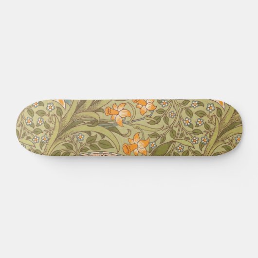 William Morris Daffodil Garden Flower Classic Bota Persoonlijk Skateboard (Horizontaal)