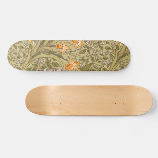 William Morris Daffodil Garden Flower Classic Bota Persoonlijk Skateboard (Horizontaal)