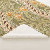 William Morris Daffodil Garden Flower Classic Bota Sherpa Deken (3/4)