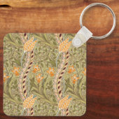 William Morris Daffodil Garden Flower Classic Bota Sleutelhanger (Achterkant)