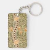 William Morris Daffodil Garden Flower Classic Bota Sleutelhanger (achterkant)