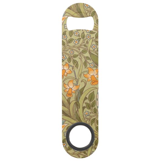 William Morris Daffodil Garden Flower Classic Bota Speed Flessenopener (Voorkant)