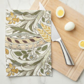 William Morris Daffodil Garden Flower Classic Bota Theedoek (Quarter Fold)