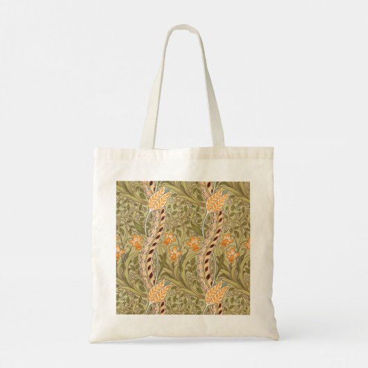 William Morris Daffodil Garden Flower Classic Bota Tote Bag (Achterkant)