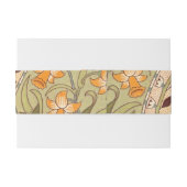 William Morris Daffodil Garden Flower Classic Bota Uitnodigingen Wikkel (Achterkant Voorbeeld)