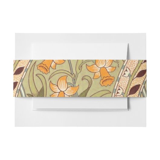 William Morris Daffodil Garden Flower Classic Bota Uitnodigingen Wikkel (Voorkant Voorbeeld)