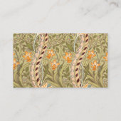 William Morris Daffodil Garden Flower Classic Bota Visitekaartje (Achterkant)