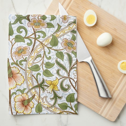 William Morris Daffodil Kitchen Tea Towel Theedoek (Quarter Fold)