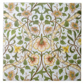 William Morris Daffodil Pattern Art Tile of Trivet Tegeltje (Voorkant)