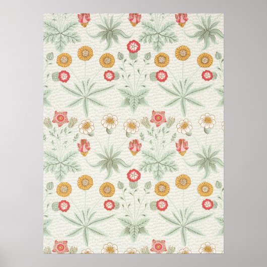 William Morris Daisy Classic Floral Elegance Poster (Voorkant)