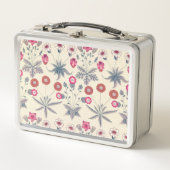 William Morris Daisy Floral Pattern Red Sinaasappe (Voorkant)