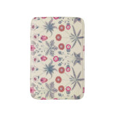 William Morris Daisy Floral Pattern Red Sinaasappe Badmat (Voorkant Verticaal)