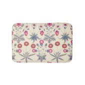 William Morris Daisy Floral Pattern Red Sinaasappe Badmat (Voorkant)