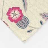 William Morris Daisy Floral Pattern Red Sinaasappe Fleece Deken (Hoek)