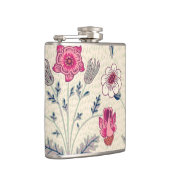 William Morris Daisy Floral Pattern Red Sinaasappe Heupfles (Rechts)