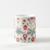 William Morris Daisy Floral Pattern Red Sinaasappe Koffiemok (Center)