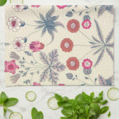 William Morris Daisy Floral Pattern Red Sinaasappe Theedoek (Gevouwen)