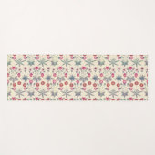 William Morris Daisy Floral Pattern Red Sinaasappe Yogamat (Voorkant (horizontaal))
