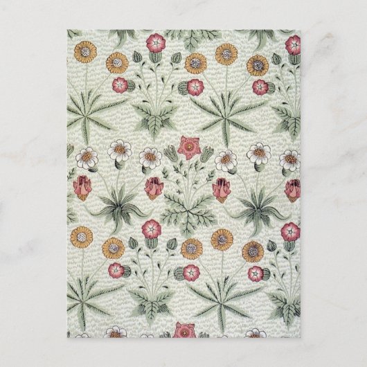 William Morris Daisy Floral Wallpaper Pattern Briefkaart (Voorkant)