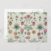 William Morris Daisy Floral Wallpaper Pattern Briefkaart (Voorkant / Achterkant)