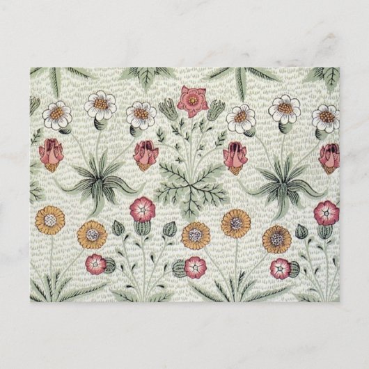 William Morris Daisy Floral Wallpaper Pattern Briefkaart (Voorkant)