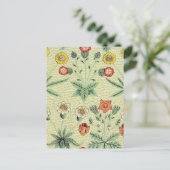 William Morris Daisy Floral Wallpaper Pattern Briefkaart (Staand voorkant)
