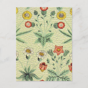 William Morris Daisy Floral Wallpaper Pattern Briefkaart