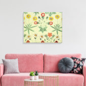 William Morris Daisy Floral Wallpaper Pattern Canvas Afdruk (Insitu (Woonkamer))