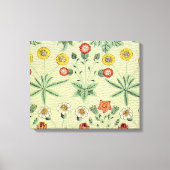 William Morris Daisy Floral Wallpaper Pattern Canvas Afdruk (Voorkant)