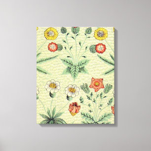 William Morris Daisy Floral Wallpaper Pattern Canvas Afdruk